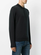 JOHN SMEDLEY - Wool Sweater With Polo Neckline
