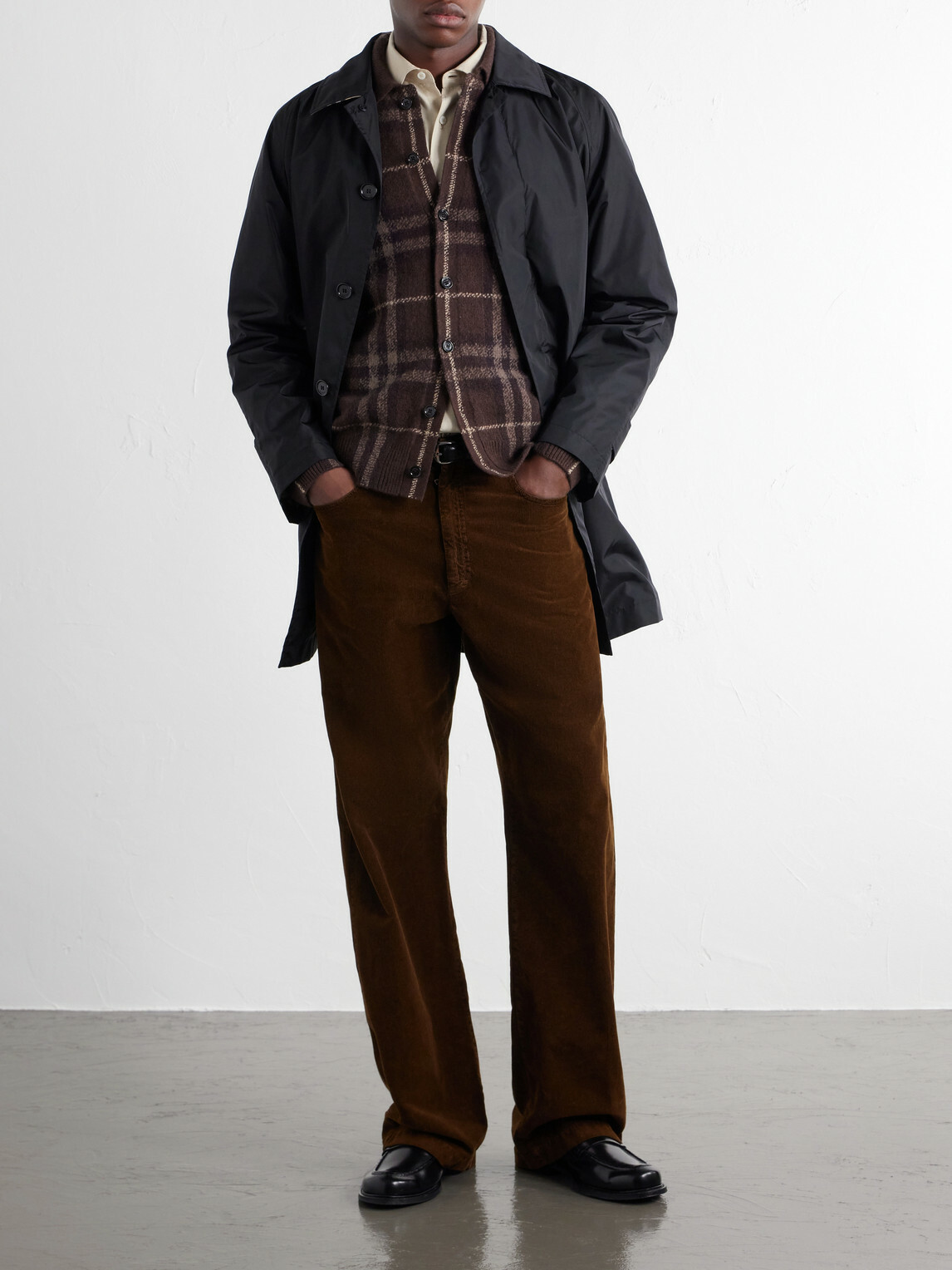 Burberry - Checked Knitted Cashmere Polo Shirt - Brown