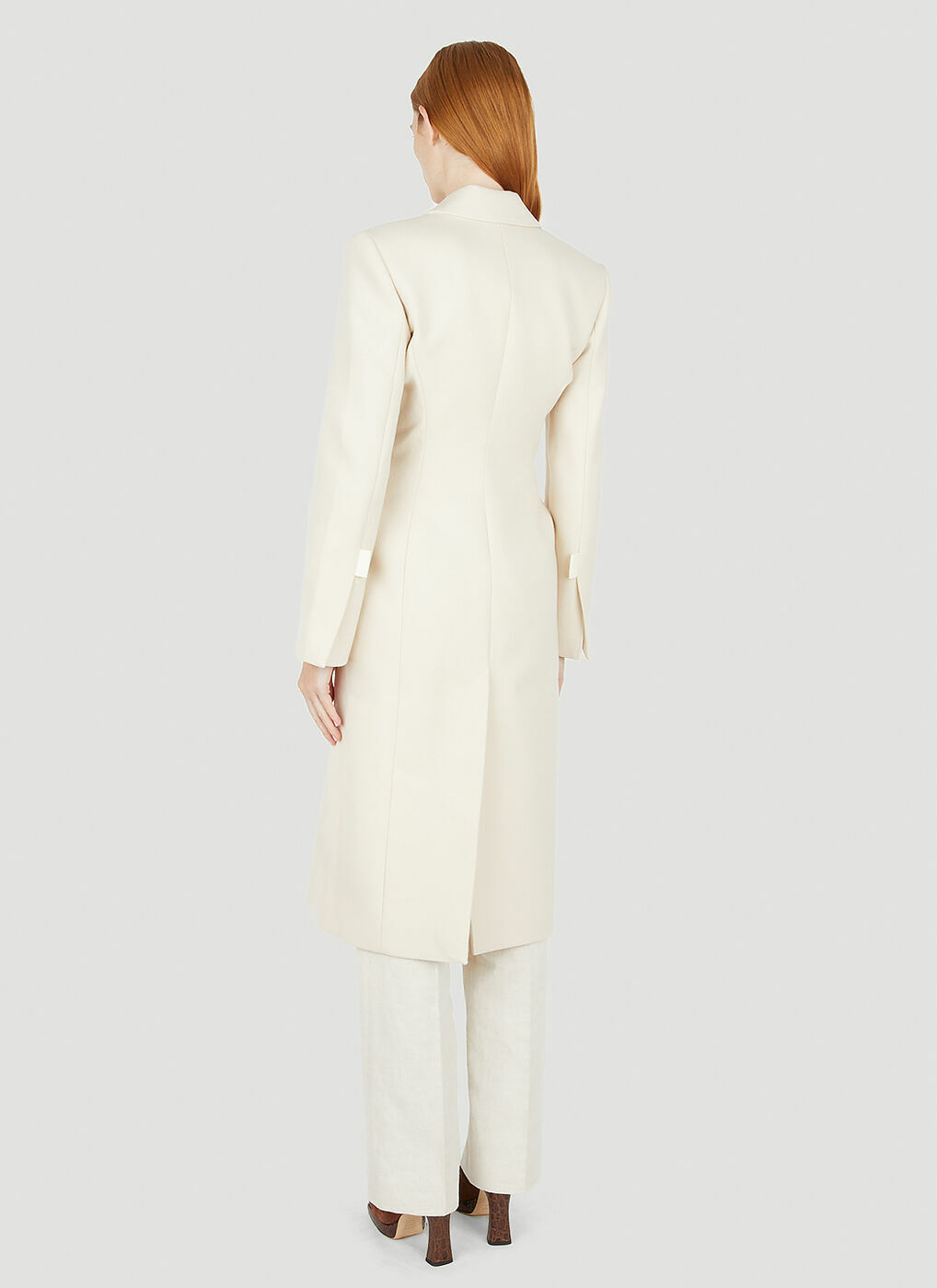 Le Manteau Lacciu Coat in Beige Jacquemus