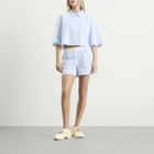 Nike Women's Stripe Shirt in Blue/White