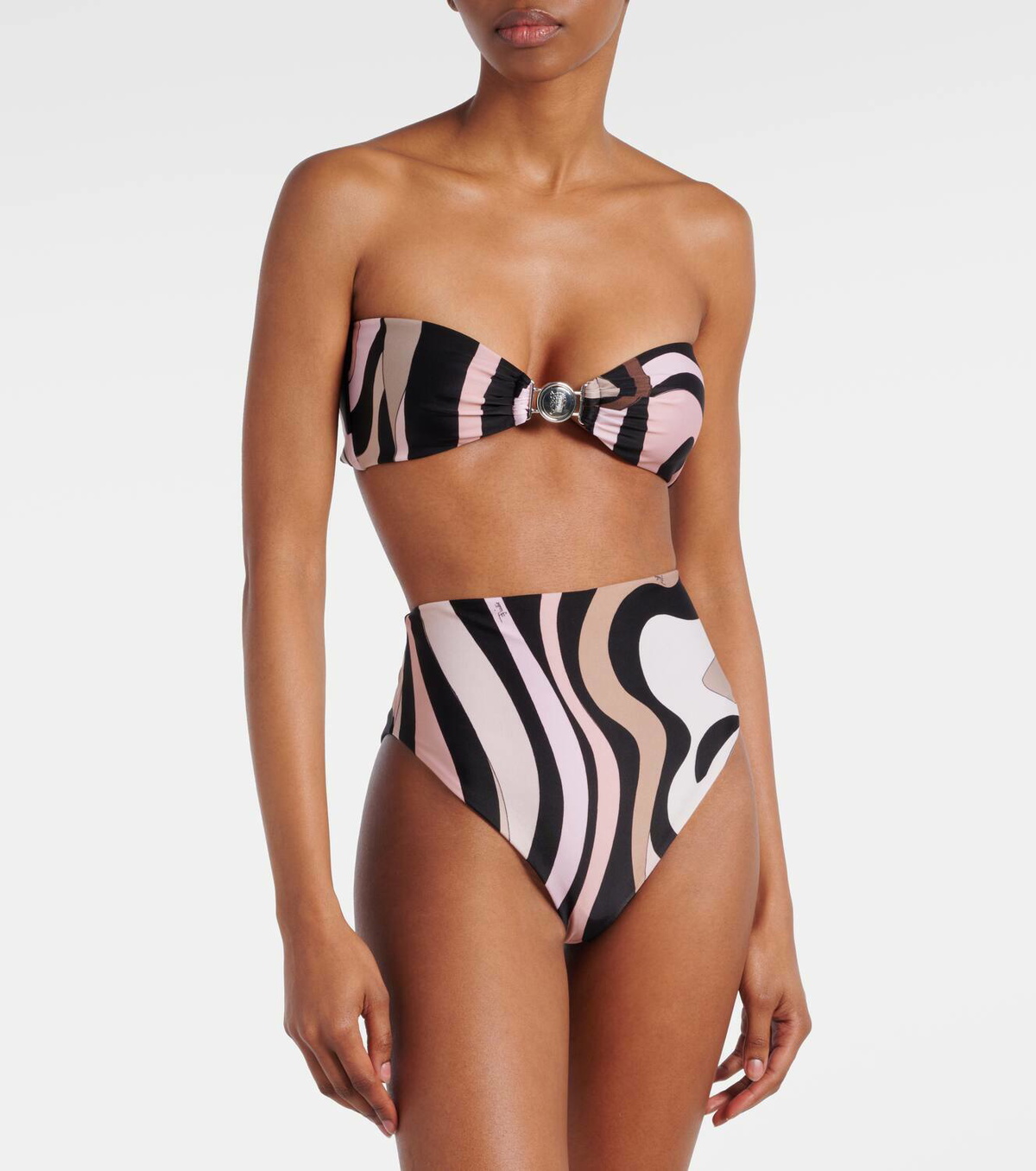 Pucci Marmo bandeau bikini top