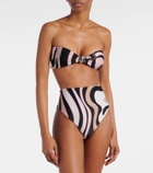 Pucci Marmo bandeau bikini top