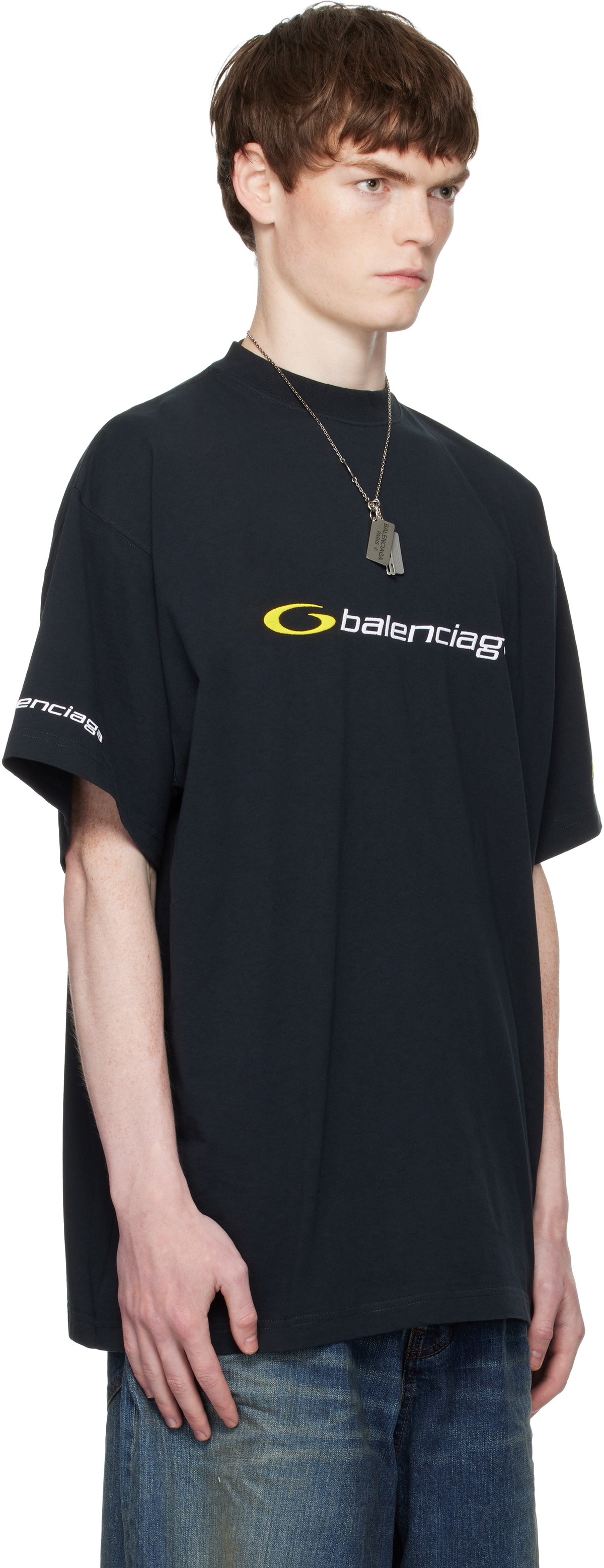 Balenciaga Gray Oversized T-shirt