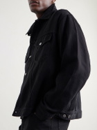 A.PRESSE - Cotton and Silk-Blend Piqué Jacket - Black