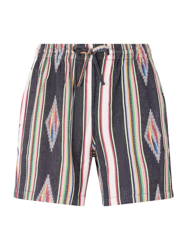 Photo: Kardo - Straight-Leg Cotton Drawstring Shorts - Multi