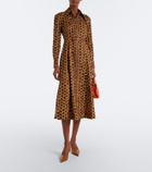 Zimmermann Belted printed linen shirt dress