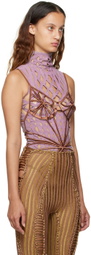Isa Boulder SSENSE Exclusive Brown Lace Bodysuit