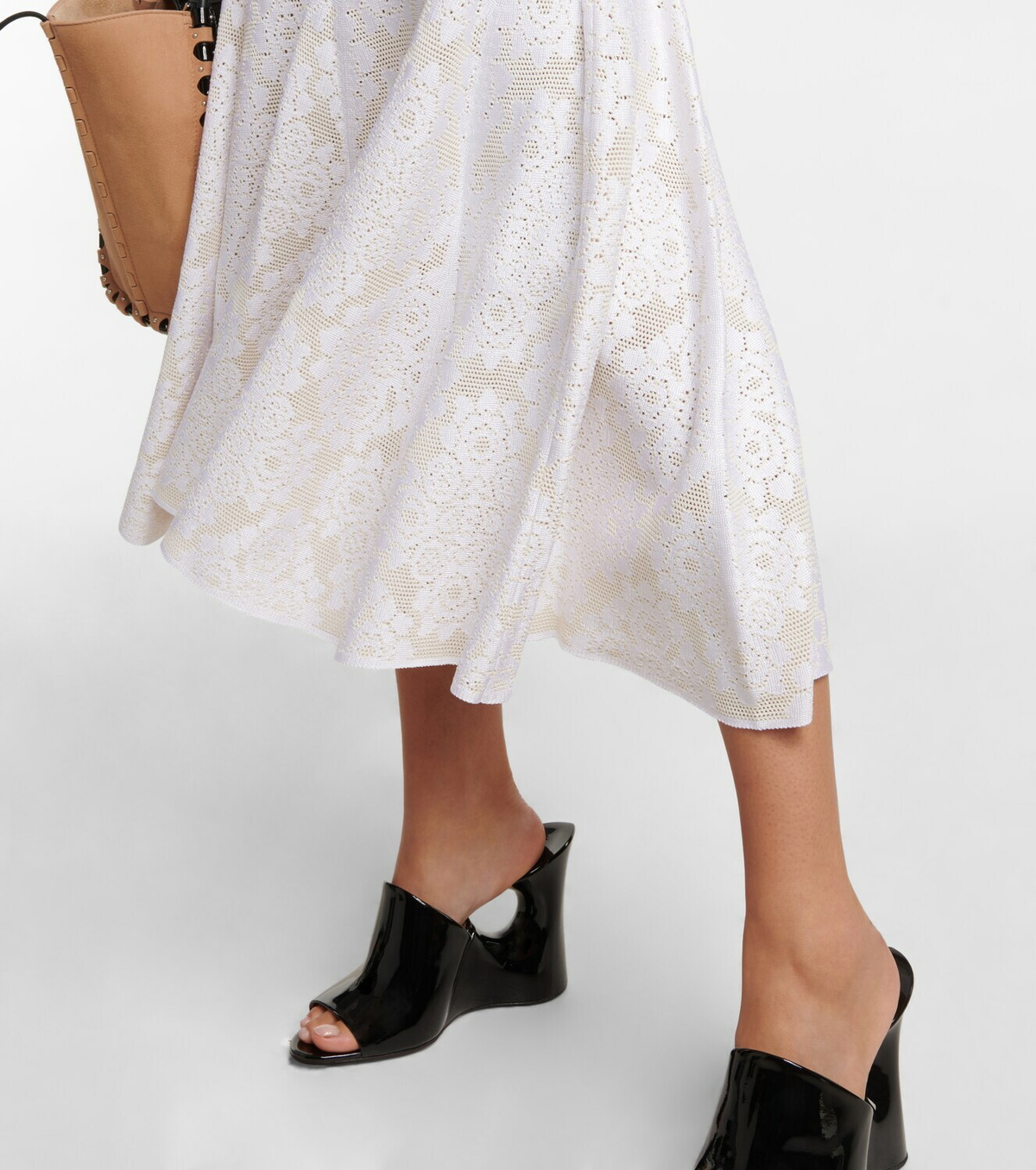 Alaa Halter-neck crpe midi dress ALAA