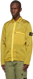 Stone Island Yellow Spread Collar Jacket