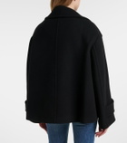 Chloé Double-breasted wool-blend peacoat
