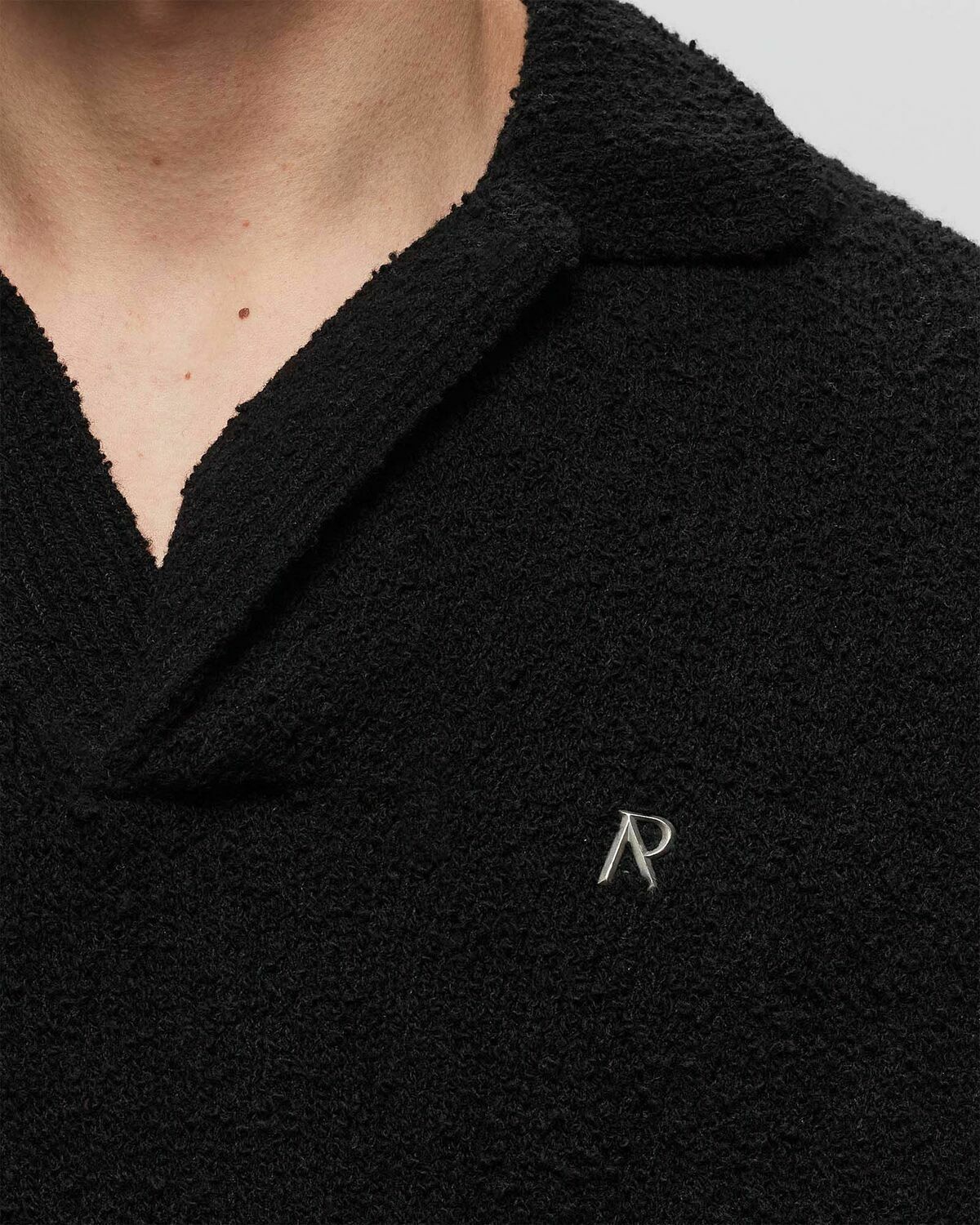 Represent Boucle Textured Knit Polo Multi Polos