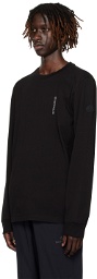 Moncler Black Patch Long Sleeve T-Shirt