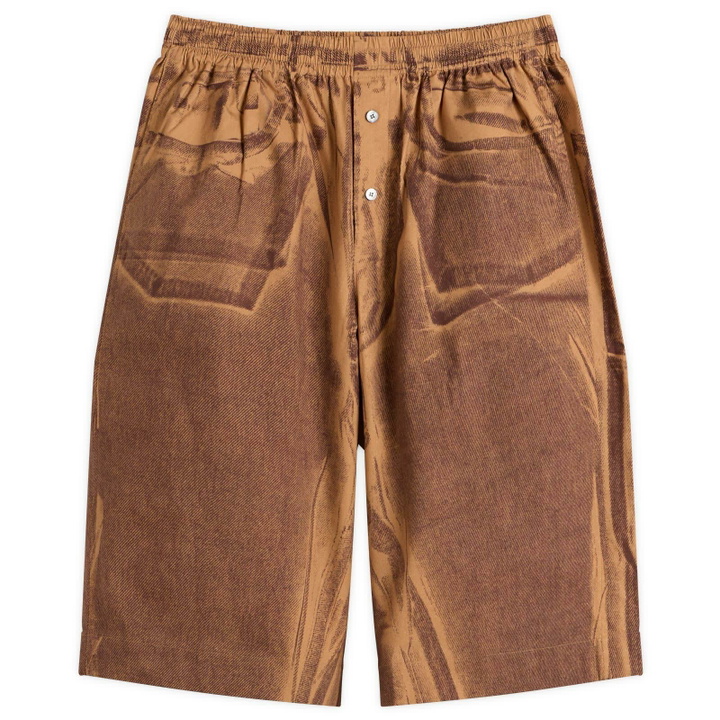 Photo: Acne Studios Women's Roximo Tech Light Cotton Shorts in Brown