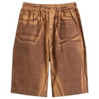 Acne Studios Women's Roximo Tech Light Cotton Shorts in Brown