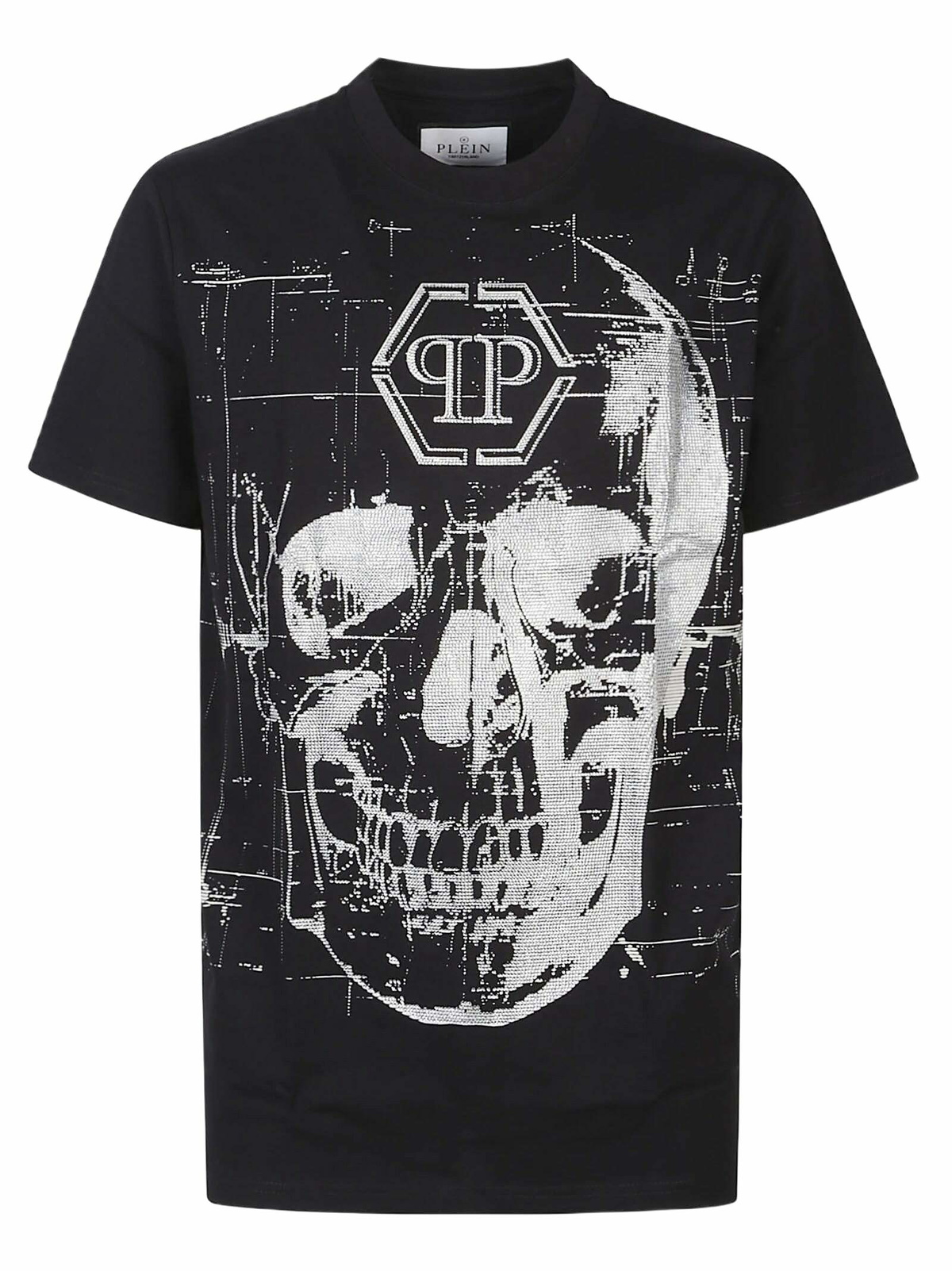 Philipp Plein Skull Strass T-shirt