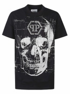 Philipp Plein Skull Strass T-shirt