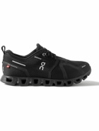 ON - Cloud 5 Waterproof Rubber-Trimmed Mesh Sneakers - Black