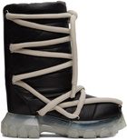 Rick Owens Black Lunar Tractor Boots