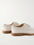 Brunello Cucinelli - Suede Wingtip Brogues - Neutrals