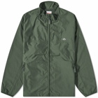 Danton Men's Nylon Stand Collar Jacket in Deep Green