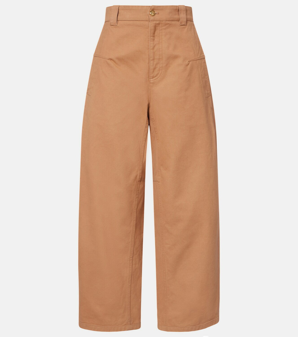 Chloé Cropped barrel-leg pants