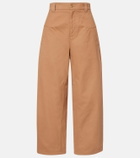 Chloé Cropped barrel-leg pants