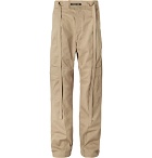 Fear of God - Belted Pleated Cotton-Twill Cargo Trousers - Beige