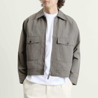 Universal Works Men's Linen Slub Weave S130 Jacket in Mid Grey