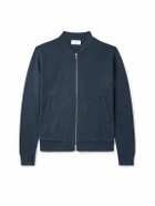 Mr P. - Cotton Zip-Up Sweatshirt - Blue