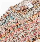 Berluti - Leather-Woven Wool Sweater - Neutrals