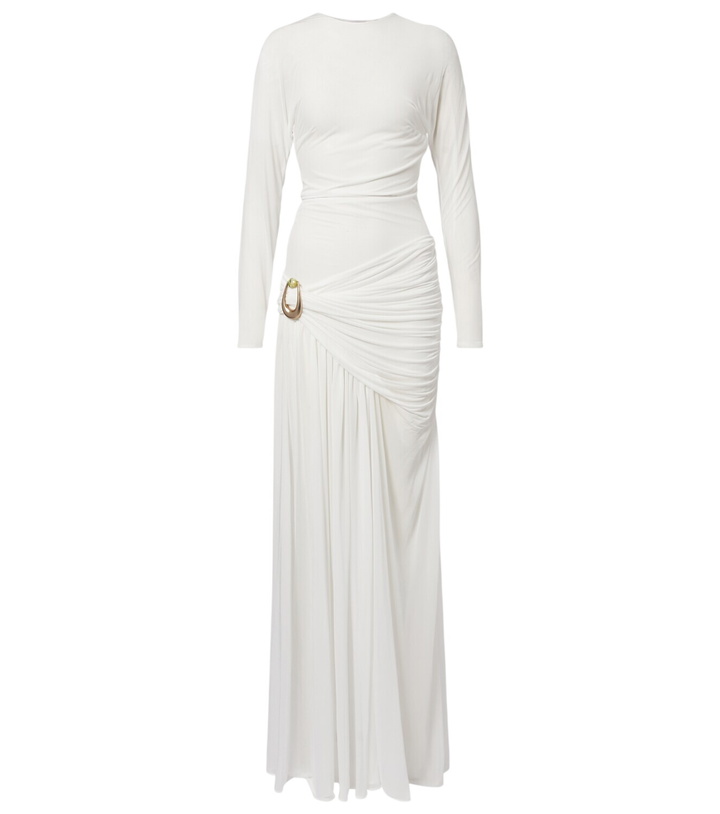 Photo: Christopher Esber Stone Pin draped jersey gown