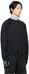 _J.L - A.L_ Black Paneled Sweatshirt