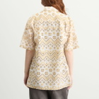 Ahluwalia Women's Kada Short Sleeve Shirt in Cream