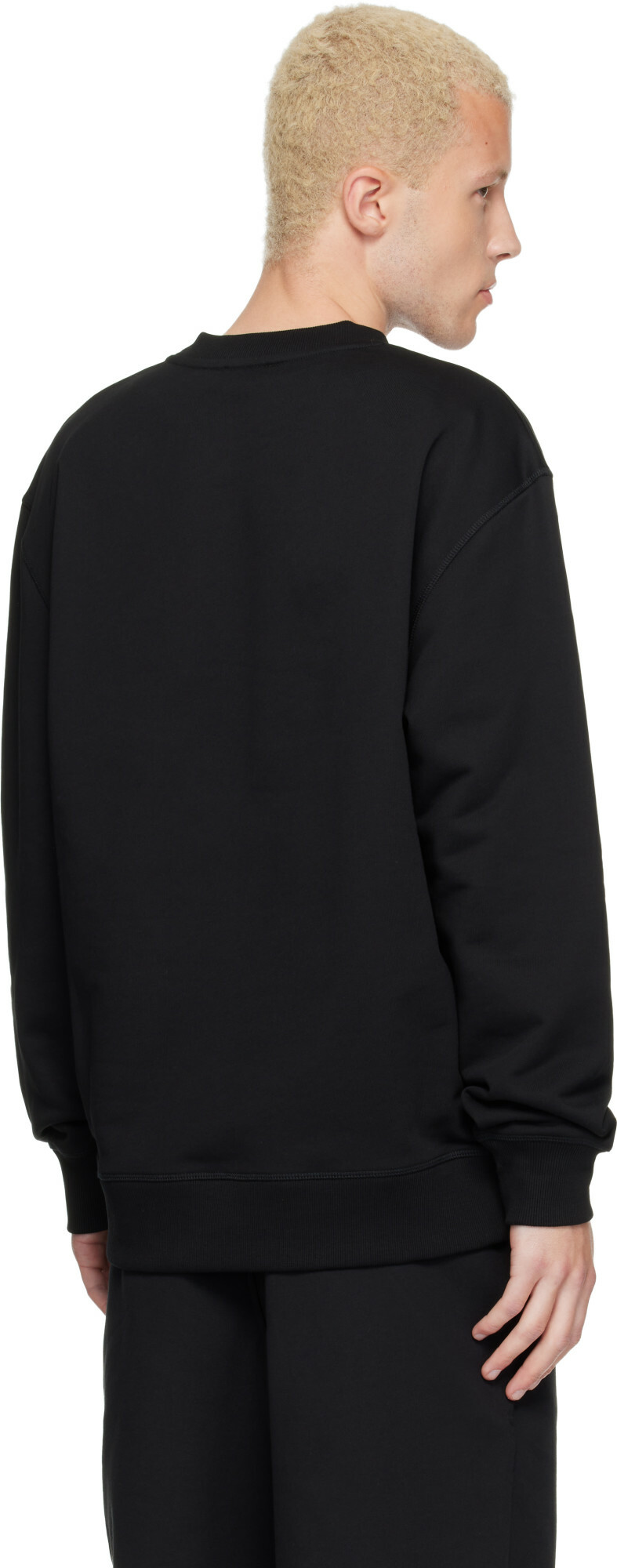 BALMAIN Black Printed 'Balmain Vine' Sweatshirt