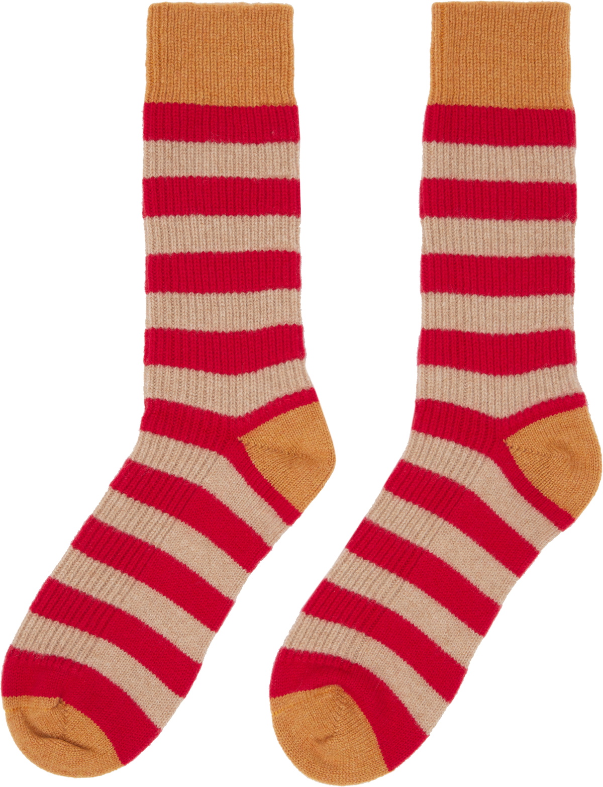 Guest in Residence Red & Orange 'The Soft' Socks