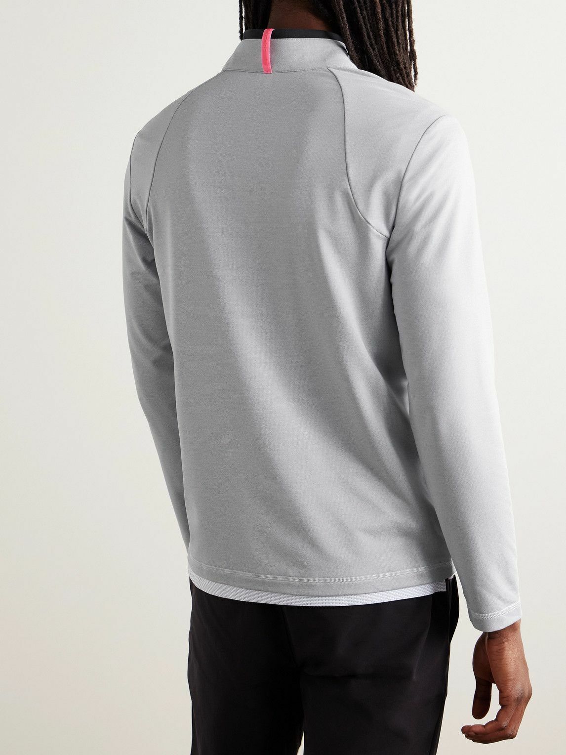 G/FORE - Brushed Tech-Jersey Half-Zip Golf Top - Gray