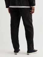 STÜSSY - Bryan Floral-Jacquard Cotton-Blend Trousers - Black