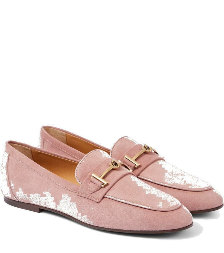 Photo: Tod's T Ring suede loafers