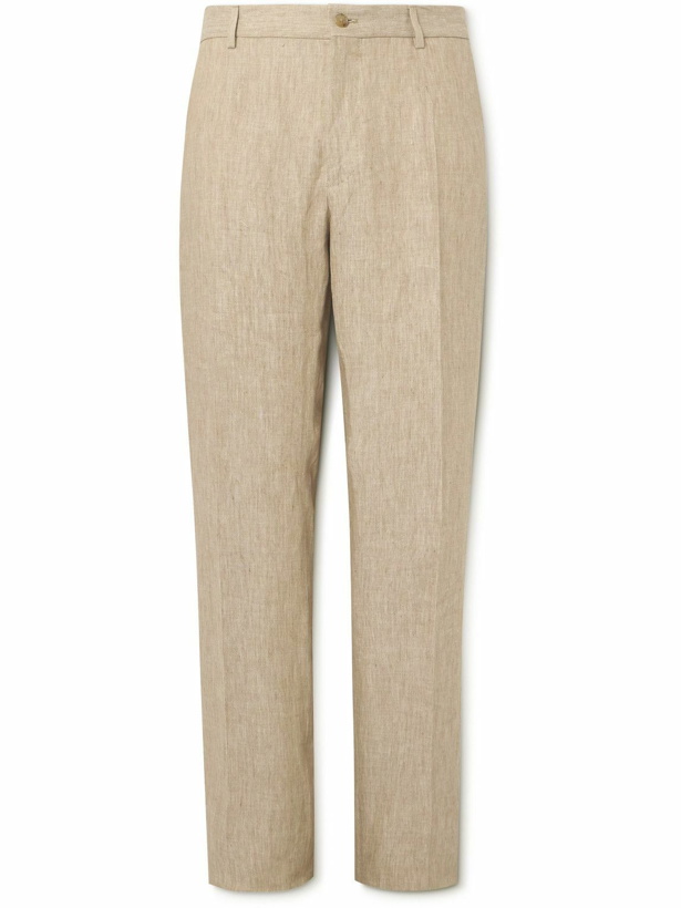 Photo: Dolce&Gabbana - Straight-Leg Linen Suit Trousers - Neutrals