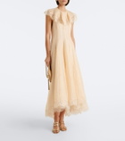 Zimmermann Ascent Flutter linen and silk cocktail dress