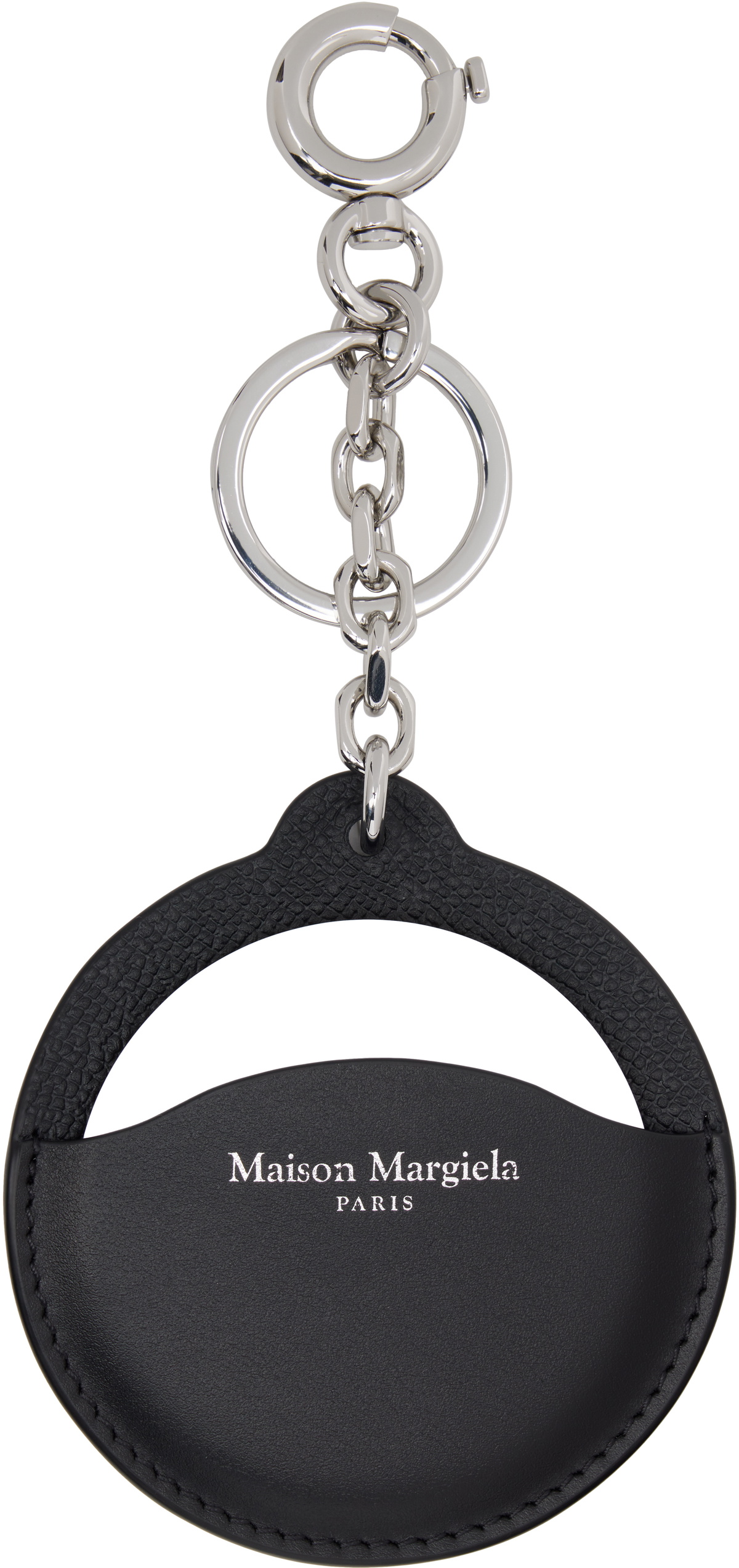 MAISON Margiela キーホルダー Maison Margiela Black Circular Keychain Maison Margiela