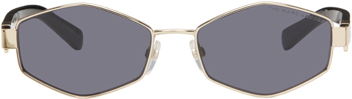 Photo: Marc Jacobs Gold Hexagonal Sunglasses
