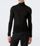 Saint Laurent Jersey turtleneck top