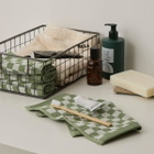 Baina Face Cloth Gift Set in Sage/Chalk 