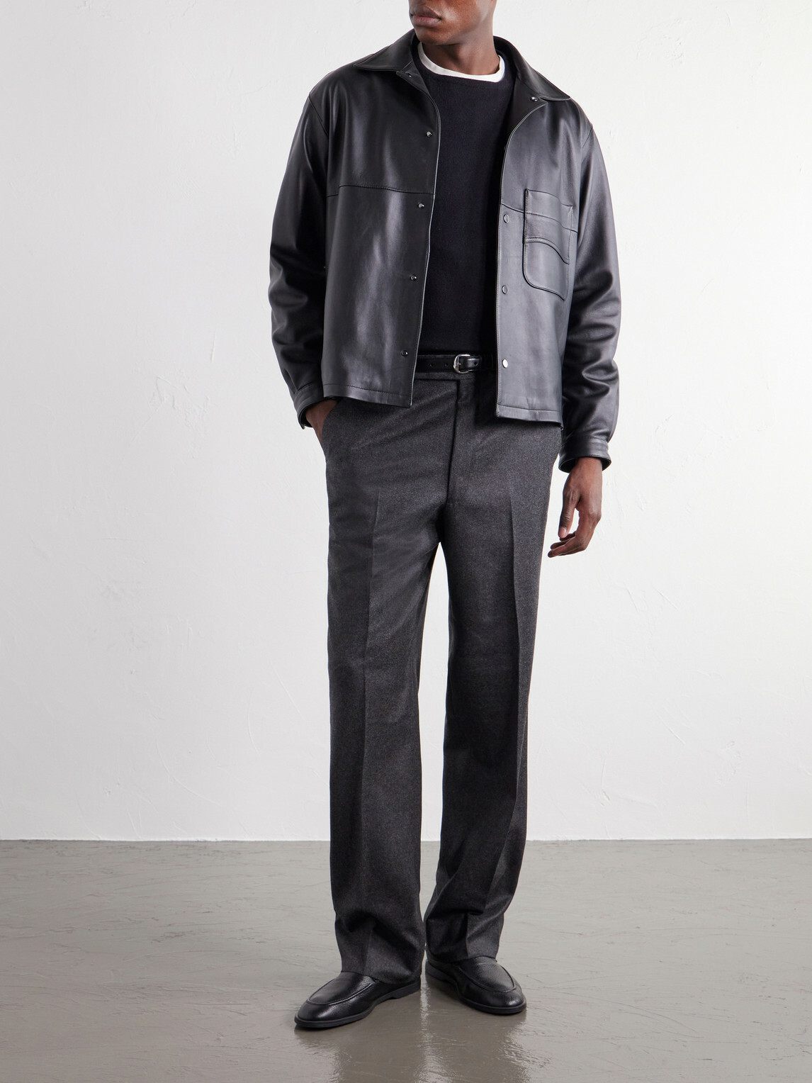 Stòffa - Cashmere T-Shirt - Black