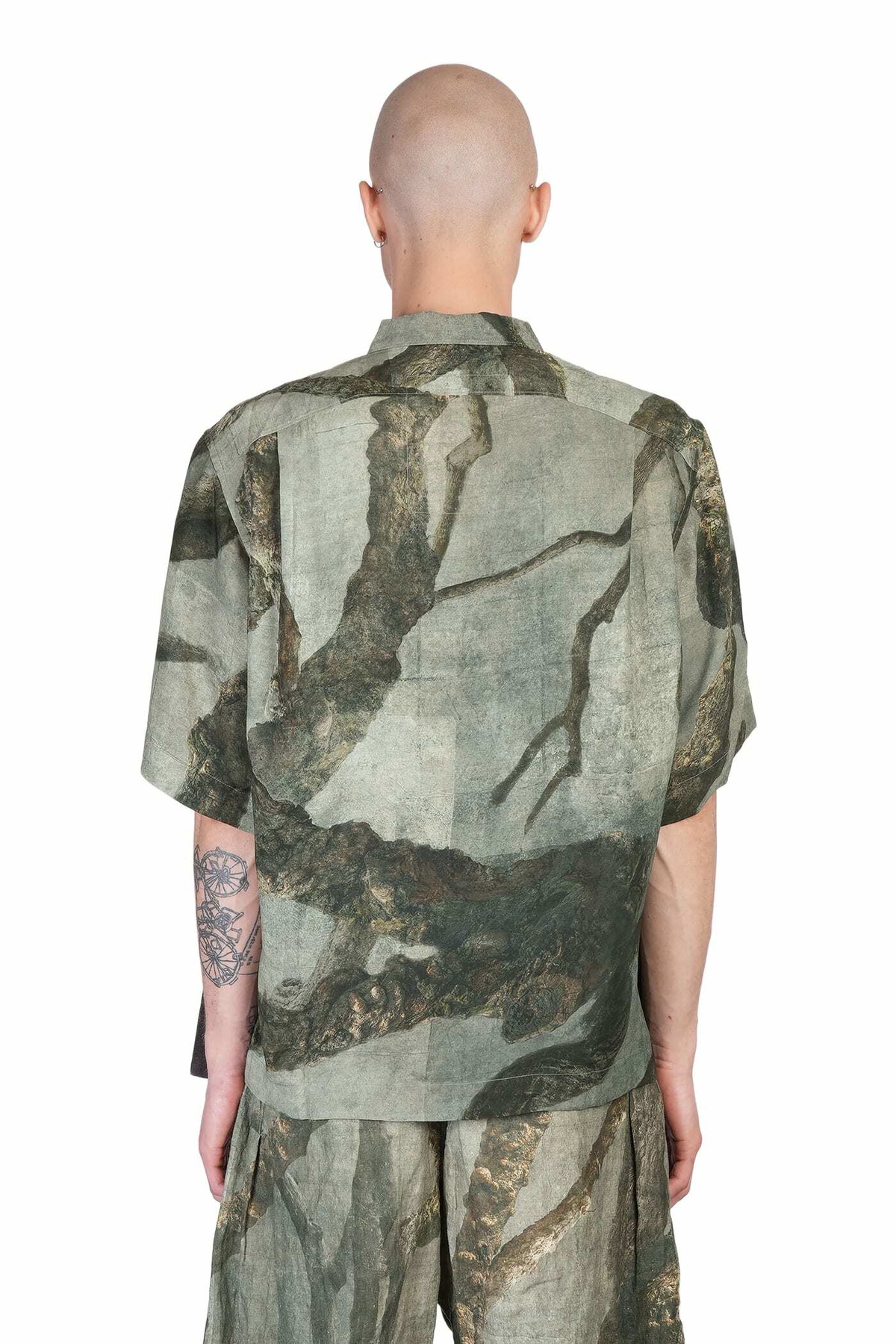 Ziggy Chen Shirt In Green Viscose