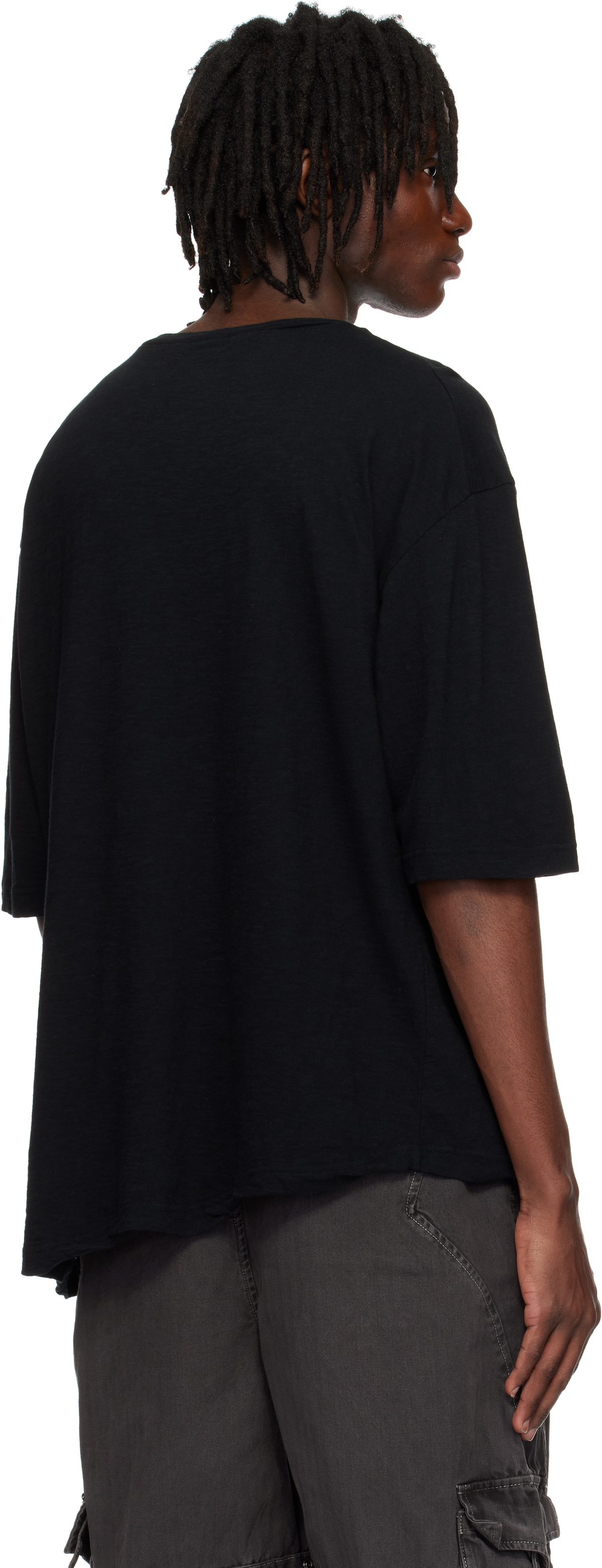 【関税込み】UNDERCOVER ブラック UC1E4820-2 Tシャツ Undercover Cut and Sew T-Shirt | Black | SVD