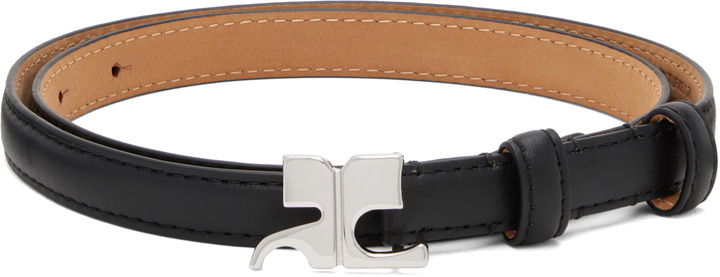 Photo: Courrèges Black 15MM AC Leather Belt