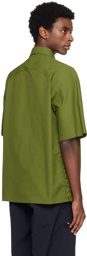 Bottega Veneta Green Lace-Up Shirt