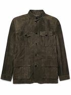 Dunhill - Suede Shirt Jacket - Green